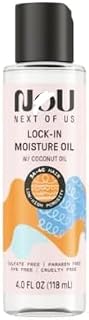 N'OU Moisture Lock Hair Oil for Curly & Coily Hair-Moisture lock - 4 fl oz (Single Pack)