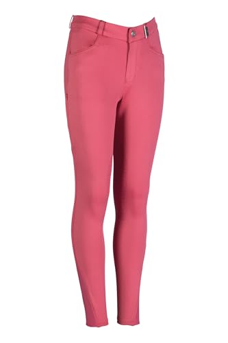 Pantalones de montar HKM Anni con rodillera de silicona para niñas en hípica