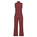 Generic All Deals Womens Summer Sweatsuits 2 Piece Set Mock Neck Sleeveless Wide Leg Sweatpant Tracksuits Loose Casual Comfy Lounge Sets Conjuntos De Salón, Medium, A01_red