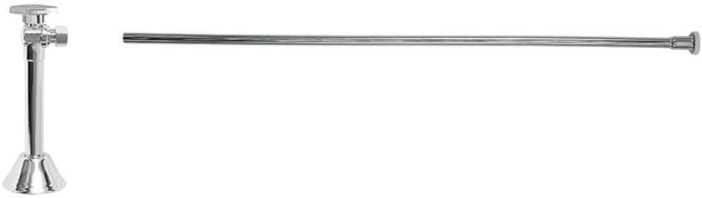 Mountain Plumbing MT3840-NL/BRN Oval Handle Toilet Sweat Supply Kit Finish: Brushed Nickel