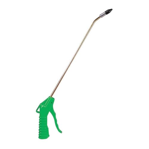Mountain 9320 20 Variable Flow Blow Gun with Removable Rubber Tip for Garages, Repair Shops and DIY, Comfortable Lever Control, Insulated Handle, High Impact Plastic Body, Angled Nozzle, Green