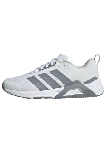 Adidas Mujer Dropset Control Training Shoes, FTWR White/Grey/Lucid Red, 40 EU