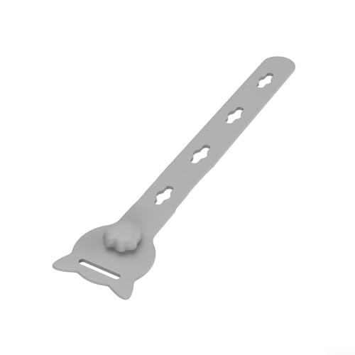 Bebykilemi Bridas de silicona reutilizables – Paquete de 10 organizadores de cables multifuncionales para cables de carga de datos, cables de auriculares – Gestión de cables elásticos ajustables con