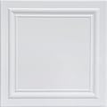 A La Maison Ceilings R24 Line Art Pre-Painted Foam Glue-up Ceiling Tile (256 sq. ft./Case), Pack of 96, Ultra Pure White