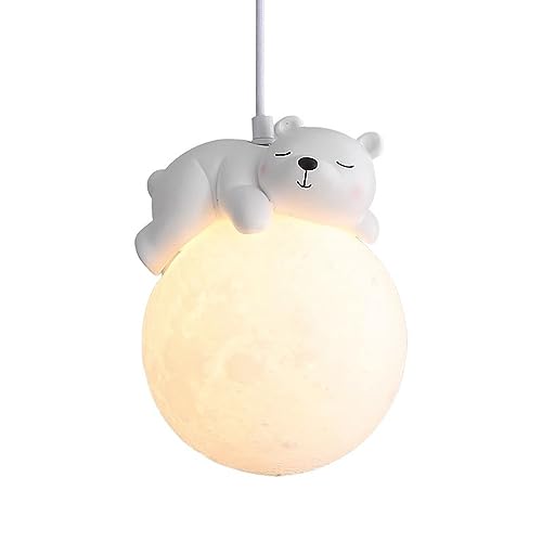 Lumière 3D Moon Planet suspendue pour créer une galaxie magique dans la chambre enfant