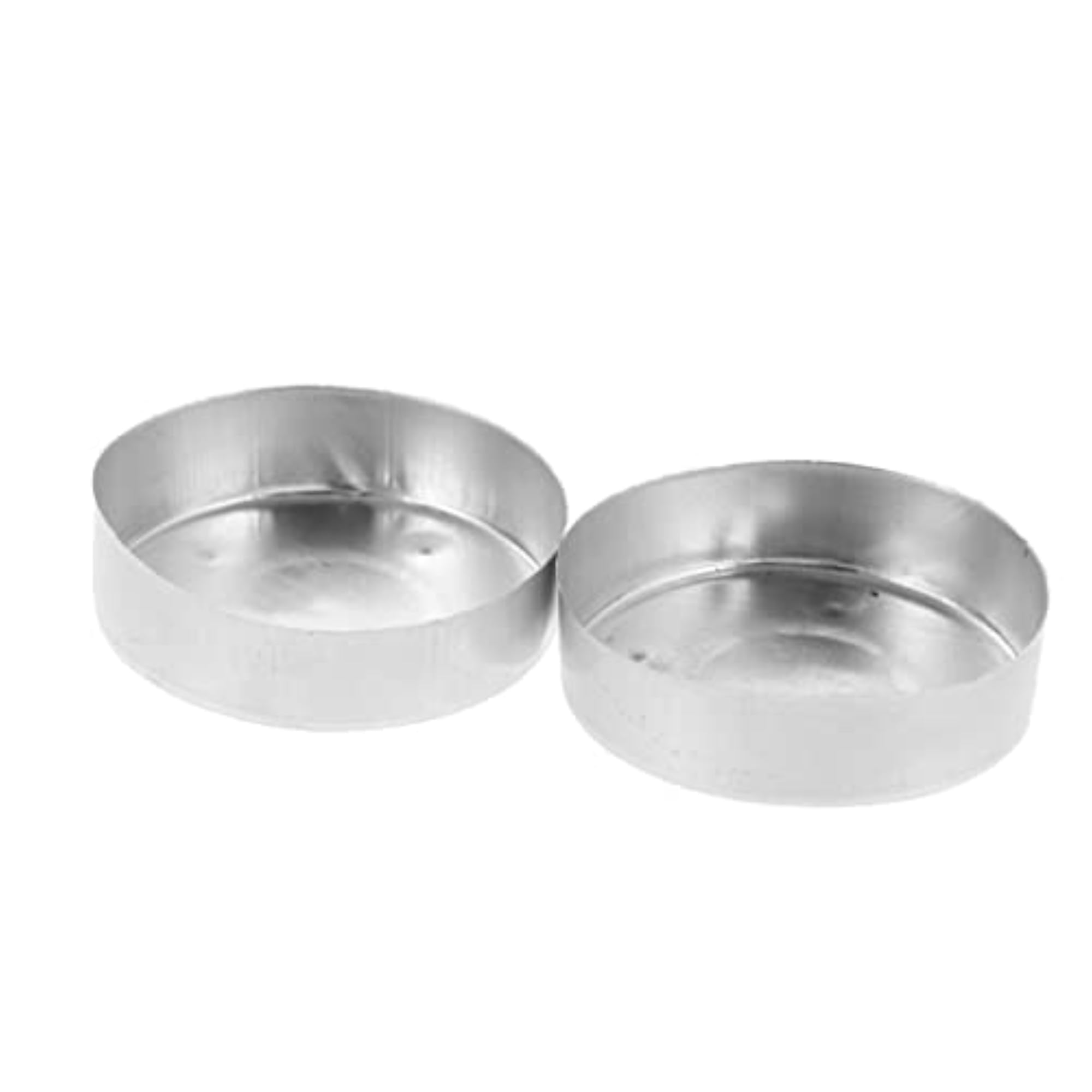 100 Pieces Aluminium Tea Light Empty Case Containers for Tealight Candles Making