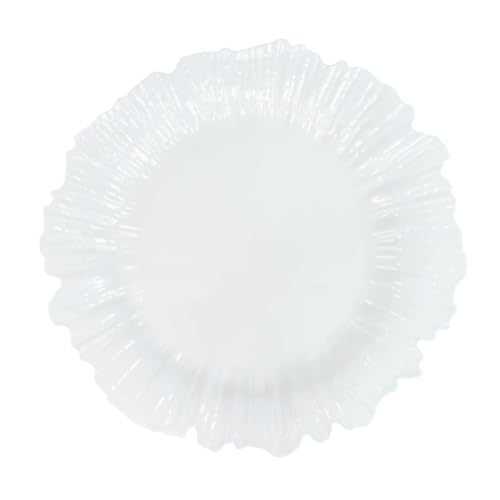 Platos Cargadores Redondos de Plástico 13 in, Pack x10 miniatura 1