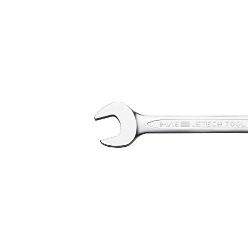 Image of Jetech 1-1 /16 inch Combination Wrench, SAE 12-Point Chrome Vanadium Steel Spanner, Industrial Grade with 15-Degree Offset, Sand Blasted Finish, Heat-Treated Forged Tool