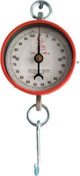 Crystal zone Multipurpose Hanging 100 Kg Commercial Hanging Weighing Scale (White and red)