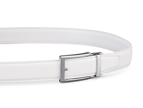 Image of Men's Belt, Ratchet Dress Casual Belt with Adjustable Automatic Buckle Trim to Fit