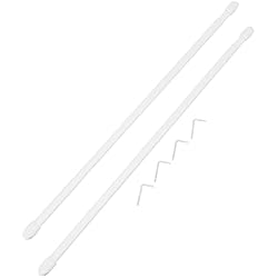 Visillo Extensible Riel Chyc 53.276 - Portavisillos Extensible Oval Blanco, 40 - 60cm, 2 Piezas