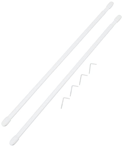 Riel Chyc 53.276 - Portavisillos Extensible Oval Blanco, 40 - 60cm, 2 Piezas