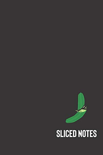 sliced notes: small lined Cucumber Notebook / Travel Journal to write in