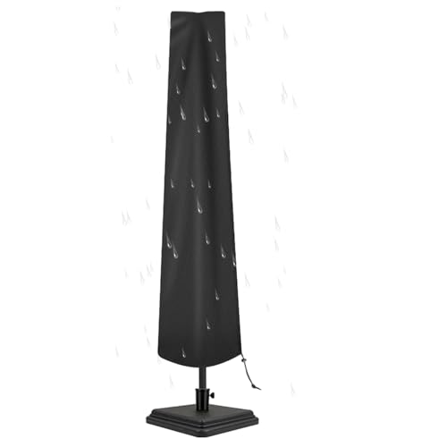 Housse de protection pour parasol d'extérieur, housse de protection imperméable avec fermeture éclair, housse de remplacement pour parasol, protection de parasol d'extérieur, housse de parasol