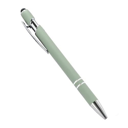 Stylo à bille en métal pour écran tactile avec gravure laser personnalisée publicitaire vert x20