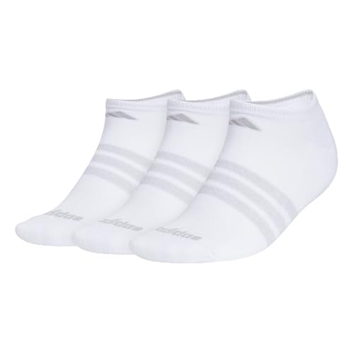 Image of adidas Cushioned No Show Socks 3-Pairs Durable & Comfortable
