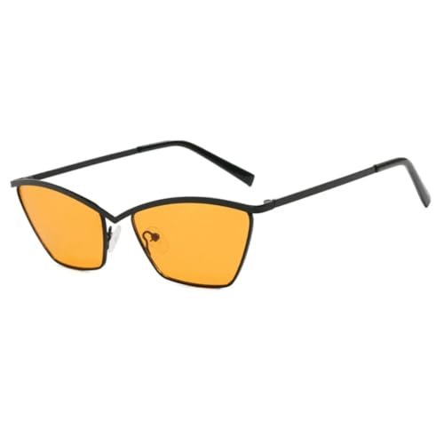 Lunettes de soleil œil de chat vintage monture métal femme homme tendance UV400