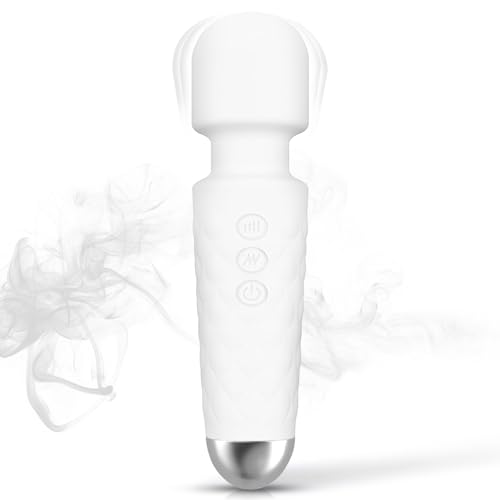 Image of Handheld Relaxation Massager to Relief Whole Body Muscle Tension and Promote Relaxation, 20-Modes & 8-speeds, Pale White