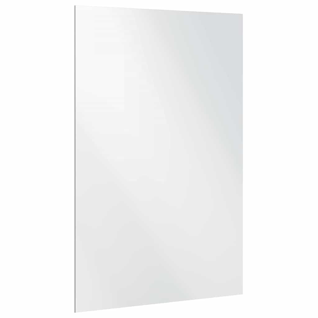 Lustro ścienne, prostokątne, 50 x 80 cm, z hartowanego szkła, bez ramy, z pianki EVA, do salonu, łazienki, przedpokoju i garderoby, nowoczesne wzornictwo, wyraźne odbicie