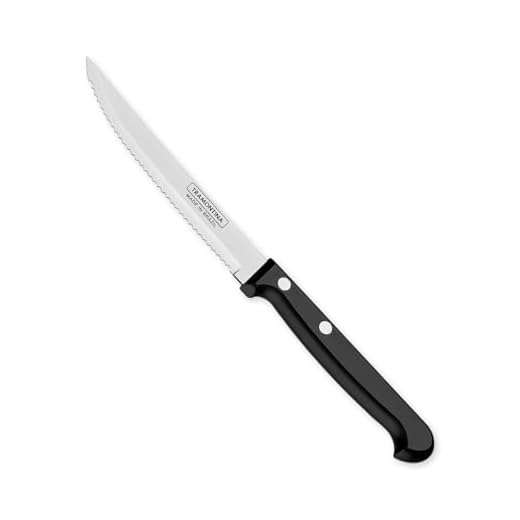 Tramontina 23854105 Faca para Churrasco 5", Preto