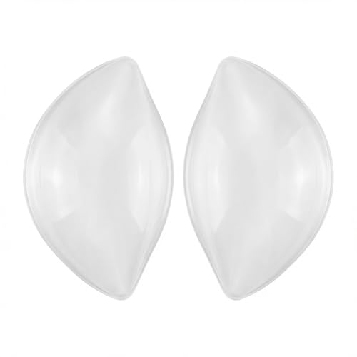 VASANA 2 x Dicke Silikon-BH-Einsätze, Brust-Push-up-Pads, rutschfest, klebrig, Brustpolster, Gel-Booster-Cup für Damen, Mädchen, transparent