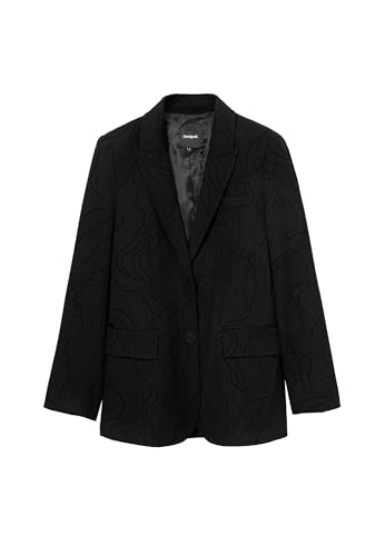 Desigual Women's Embroidered Floral Blazer2