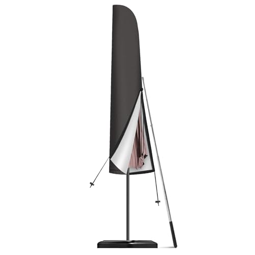 Seydrey Sonnenschirm Schutzhülle Ampelschirm Schutzhülle für 2m-4m,Sonnenschirm Abdeckung 420D Schutzhülle hülle mit Stab für Ø 200 cm Ø 300cm Ø400 cm (175 * 36.5/30.5)