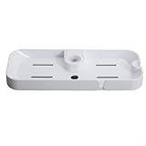 Installation sans perçage : étagère de salle de bain réglable pour douche avec design encliquetable qui s'adapte aux tringles de douche de 18 à 25 mm, pas besoin de perforer, outils - installation en quelques secondes, idéal pour les locataires ou la modernisation des espaces sans endommager le carrelage.