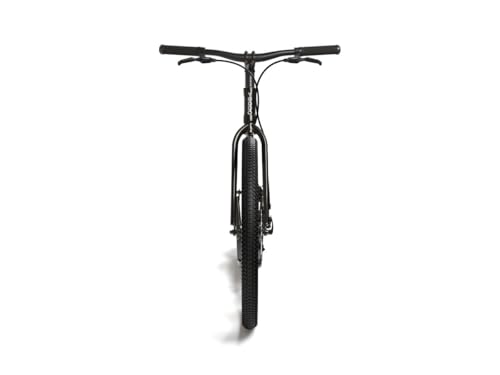 Image of Yedoo Arni Adult Kick Scooter 26 Inch Front 20 Inch Rear Pneumatic Wheels Off Road Scooter Disc Brakes Adjustable Handlebar Steel Frame Trail Scooter - Black