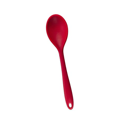 Colher de Silicone Vermelha Grande - Oikos