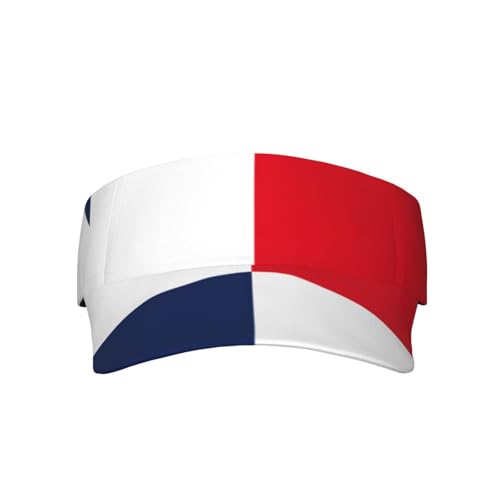 Sombrero de sol unisex con estampado de bandera de Panamá, para deportes, playa, golf, tenis, color negro