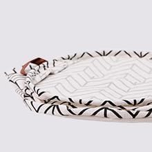 Miniatura 7 de Cesta de lavandería + bolsa de malla para ropa pequeña (2 en 1)  Cesta de lavandería plegable con asas de cuero  Contenedor de almacenamiento