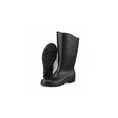 Image of Heartland All Purpose 15 inch Waterproof Work Boots for Men - Lightweight, Flexible Modern PVC Boots with Easy On /Off, Slip-Resistant Outsoles
