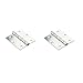 National Hardware N195-669 V504 Removable Pin Broad Hinges in Zinc plated, 2 pack