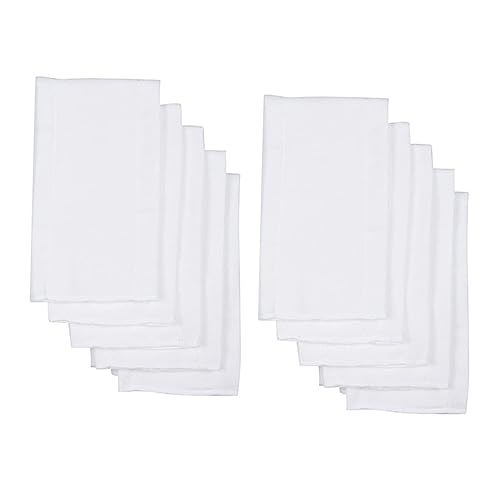 10 Pcs Cotton Diaper Inserts Newborn Cloth Diapers Soft Liners Washable Burp Cloths Reusable and Durable