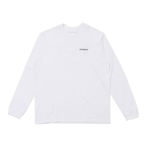 [�p�^�S�j�A] M's L/S Line Logo Ridge Responsibili Tee ����T�V���c 38517 White(WHI) [XL�T�C�Y]