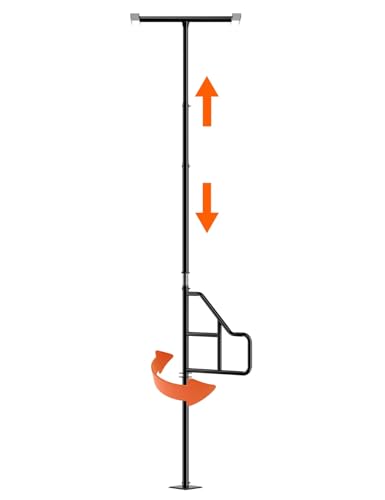 Lnmuzm Adjustable Security Transfer Pole for Seniors, Floor to Ceiling Safety Grab Bar with Support Handle, Safety Assist and Stability Rail fit Bathroom, Bedroom and Toilet
