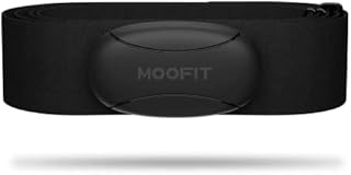 MOOFIT Heart Rate Monitor Chest Strap,Bluetooth & ANT+ Heart Rate Monitor,IP67 Waterproof HRM HR Sensor Compatible with Zwift, Wahoo, Endomondo, Peloton
