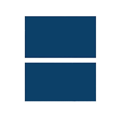 Image of Engraving Blanks Materials ABS Double Color Sheet, Navy Blue /White (12 inch x 24 inch x .040 inch, 6 Pieces) for Interior Signs, Badges.