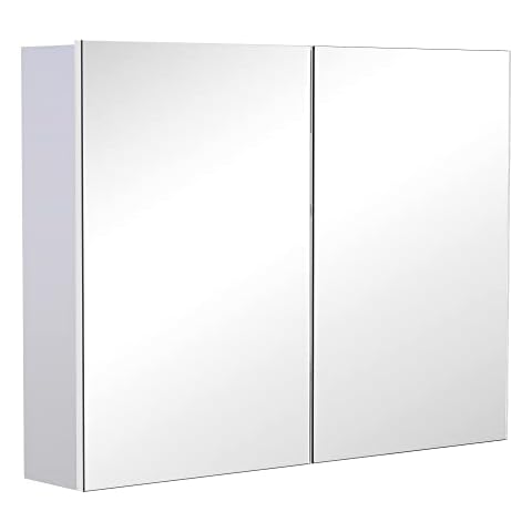 HOMCOM Armoire Miroir Salle de Bain Cover