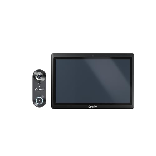 Image of Quba Qdoor+ (Qeye WiFi Video Door Bell + QVIEW Portable Screen Combo) | 2MP 1080P HD Camera with 7 Inch Display, WiFi Control | Two Way Audio | Motion Sensor | Portable Screen | x2 Year Warranty