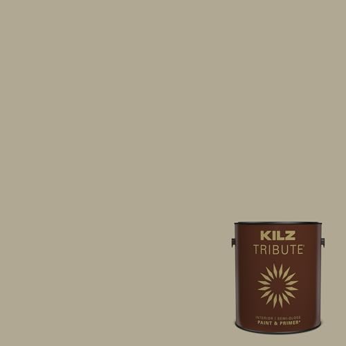 KILZ TRIBUTE Paint & Primer, Interior, Semi-Gloss, Almost Sage, 1 Gallon