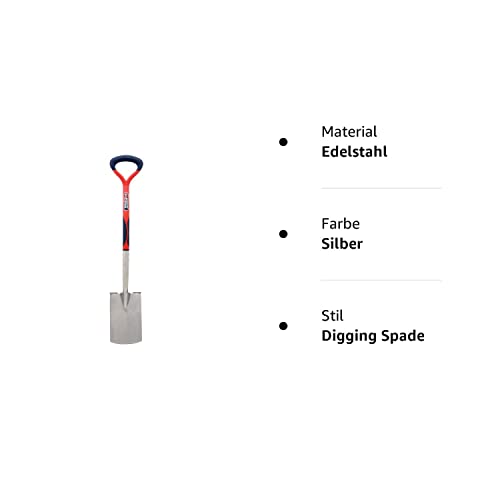 Spear & Jackson 1190EL Select Edelstahl-Spaten für Gartenarbeiten