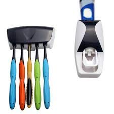 TOPHAVEN Toothpaste Dispenser Squeezer with Toothbrush Holder 3