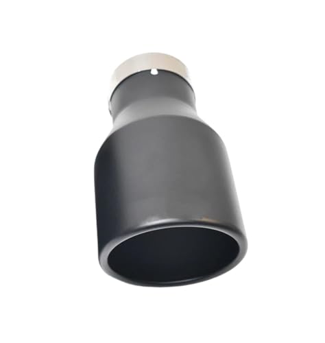 Tuyau d'échappement en acier inoxydable noir mat embout universel biseauté