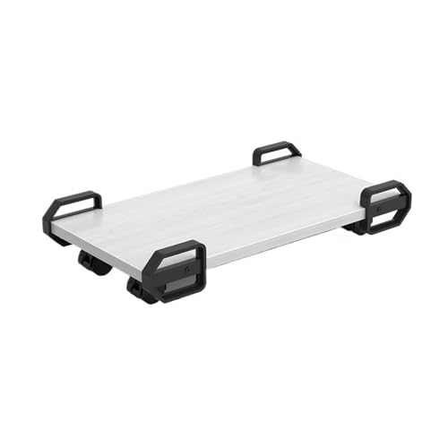 Soporte móvil para CPU de PC, con ruedas giratorias y frenos, color blanco miniatura 1