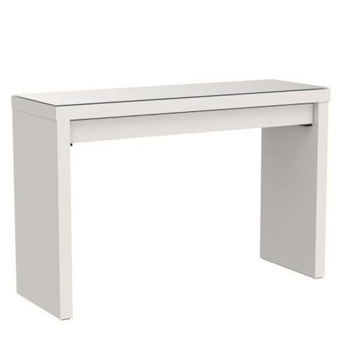 IKEA MALM dressing table white with glass top 120 x 41 x 78 cm