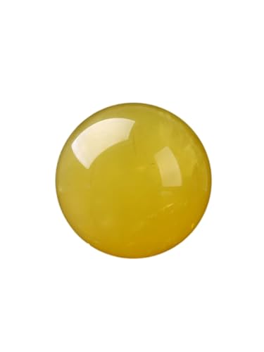 Yellow Crystal Ball Ornaments Home Living Room Porch Desk Crafts Crystal raw Stone,4cm