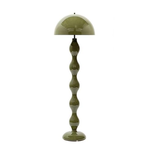 Modern Sculptural Floor Lamp, Contemporary LED Standing Light for Living Room, Bedroom, or Reading Corner(Green)
