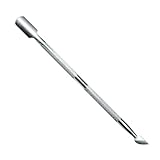 Hair Line Nail Art Double Side Stainless Steel Cuticle Pusher Double Head Spoon Remover Tools For Manicure Nail Art Care Pusher